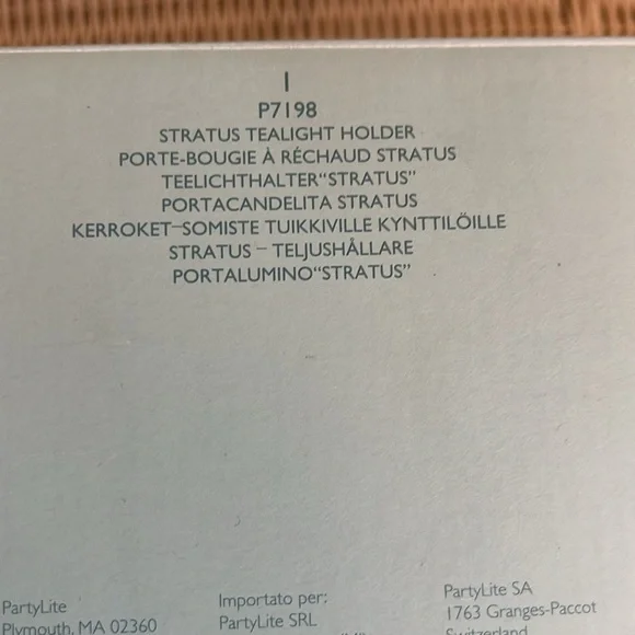 Partylite Stratus Tealight Holder Retired NIB - P7198 - Picture 7 of 7